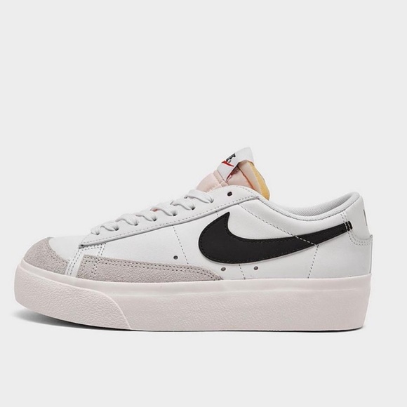 Nike Shoes - Nike Women's White and Black Platform Blazers - 7.5